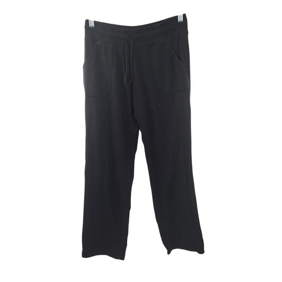 Athletic Works Black Sweat Pants Womens Petite 8-10 - Picture 1 of 3